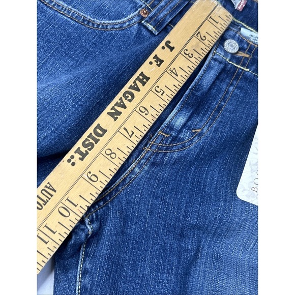 VTG 2006 Levis 525 Boot Cut Jean Womens 8 Misses Mid Rise Stretch Distressed Y2K - Picture 14 of 16